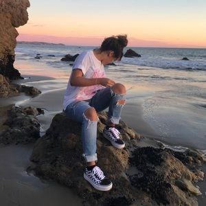 Platform Checkered Vans